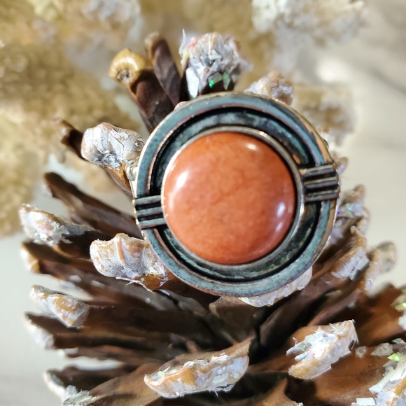 Silver Tone Round Stretch Ring with Round Stone 💥3 for $24💥 - Picture 9 of 16